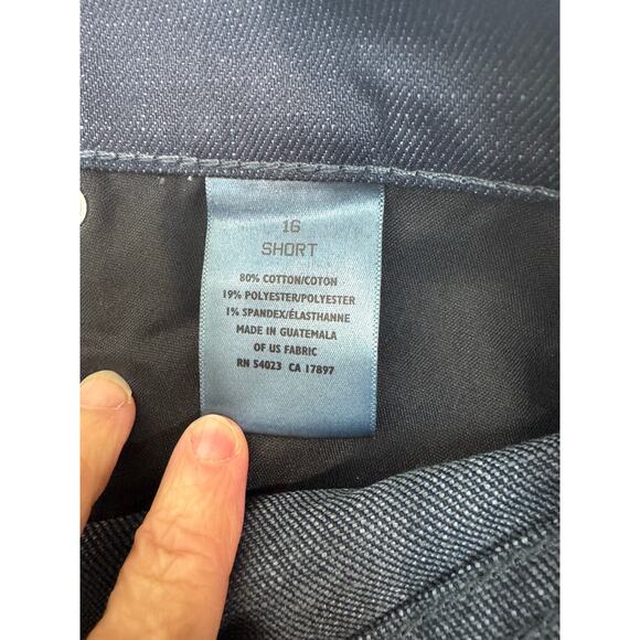 NWT 2008 Old Navy The Diva Boot Leg Jeans Dark Wash Mid Rise - Size 16 Short - Picture 7 of 12